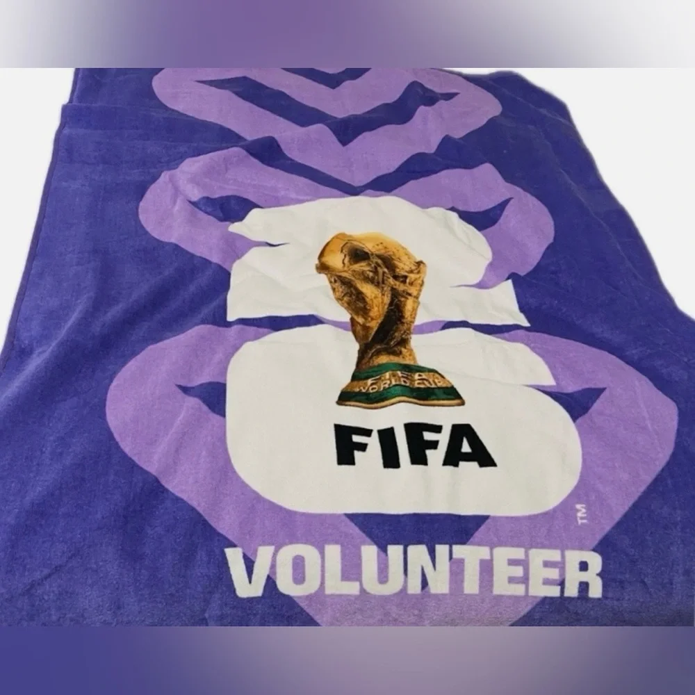 FIFA Beach Towel Purple Volunteer NEW